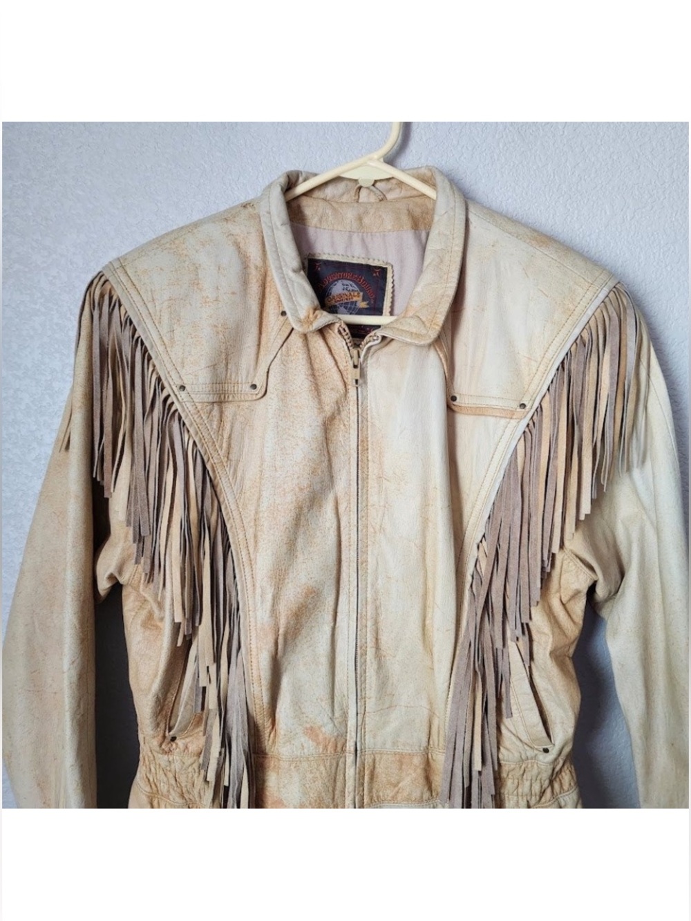 Vintage Adventure Bound by Wilsons Leather Fringe Western Bomber Jacket • Large - Picture 3 of 14